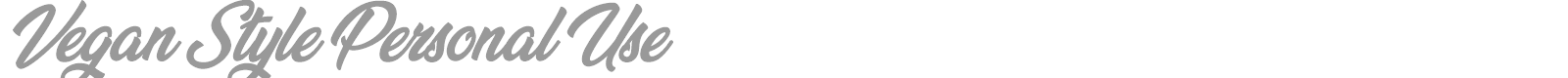 Vegan Style font preview